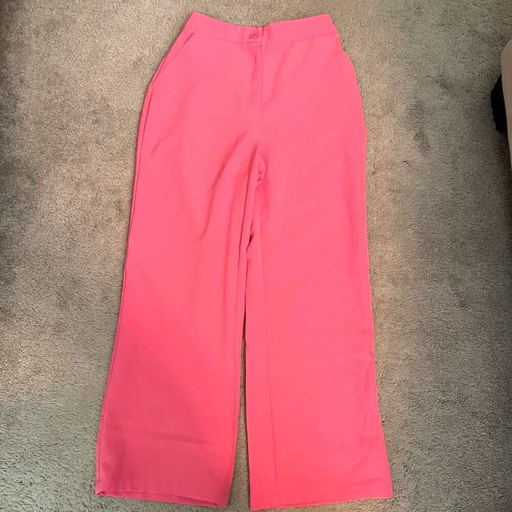Sincerely Jules Hot Pink Wide Leg Trousers - size small